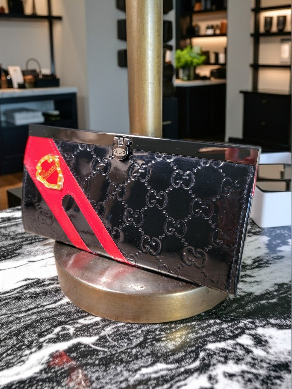 Vintage GUCCI Wallet Clutch Estate Sale Find – Rare Design